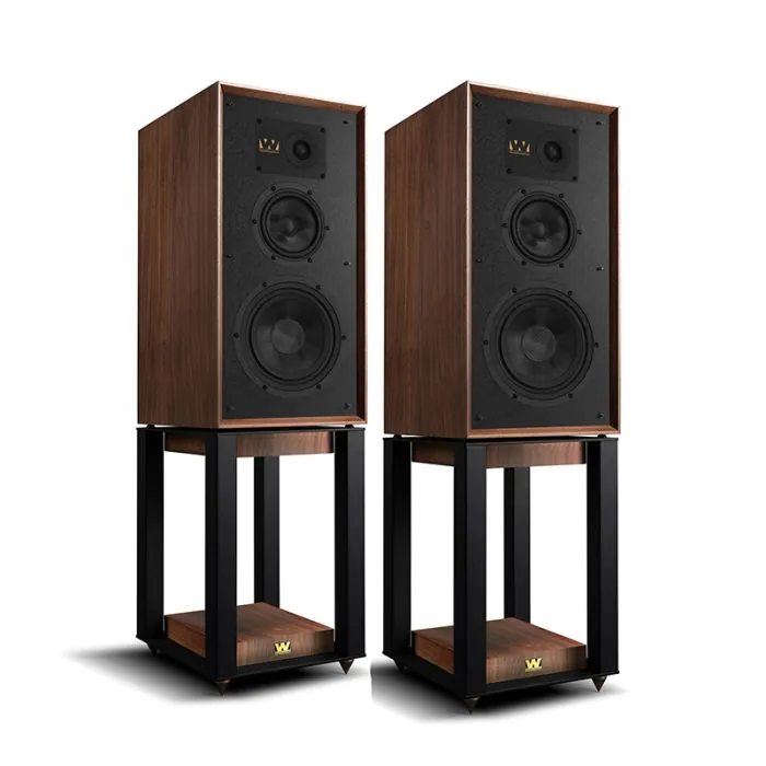 Wharfedale Super Lintons Heritage Stand mount Black with stands