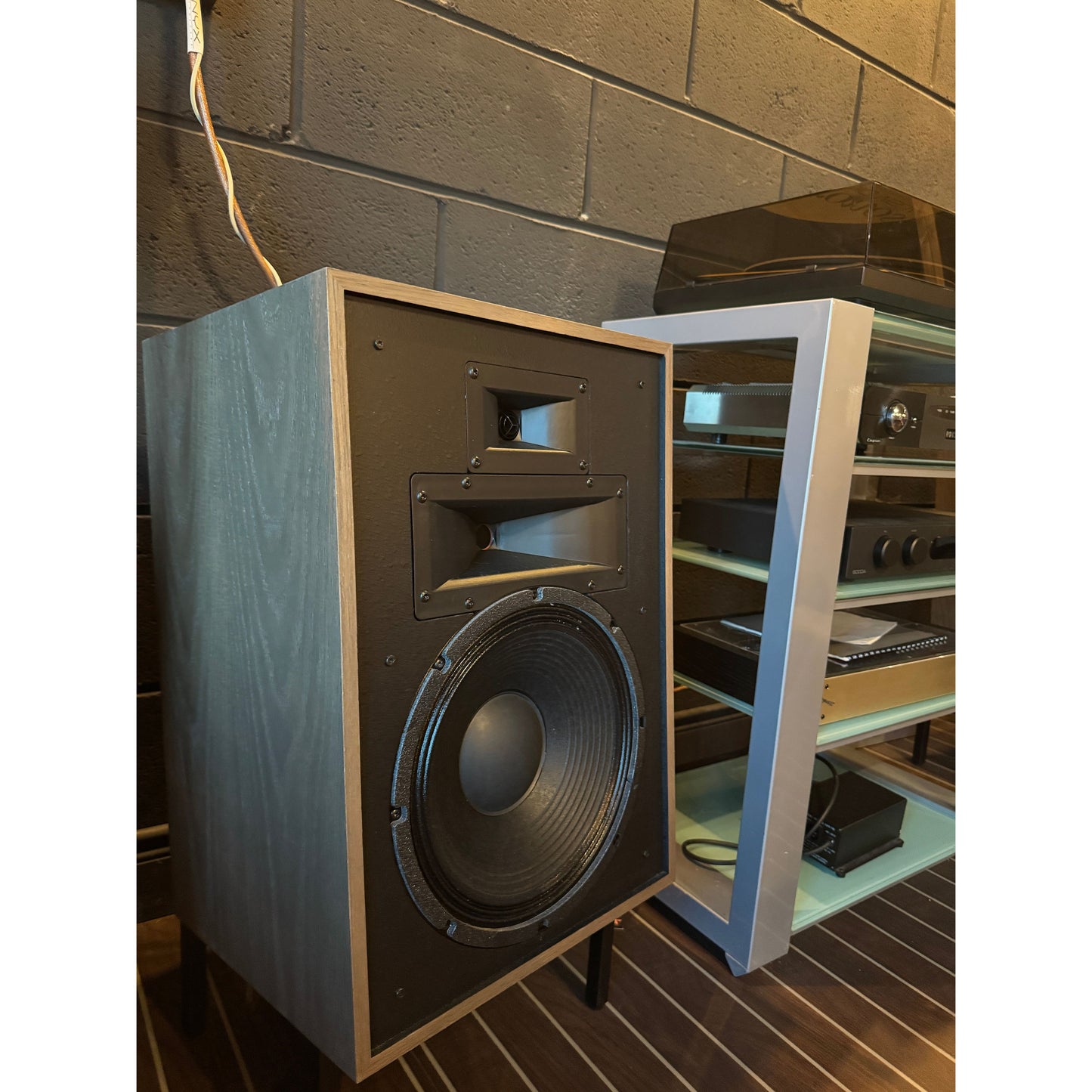 Klipsch Heresy IV Loudspeakers - Distressed Oak - Ex Demo