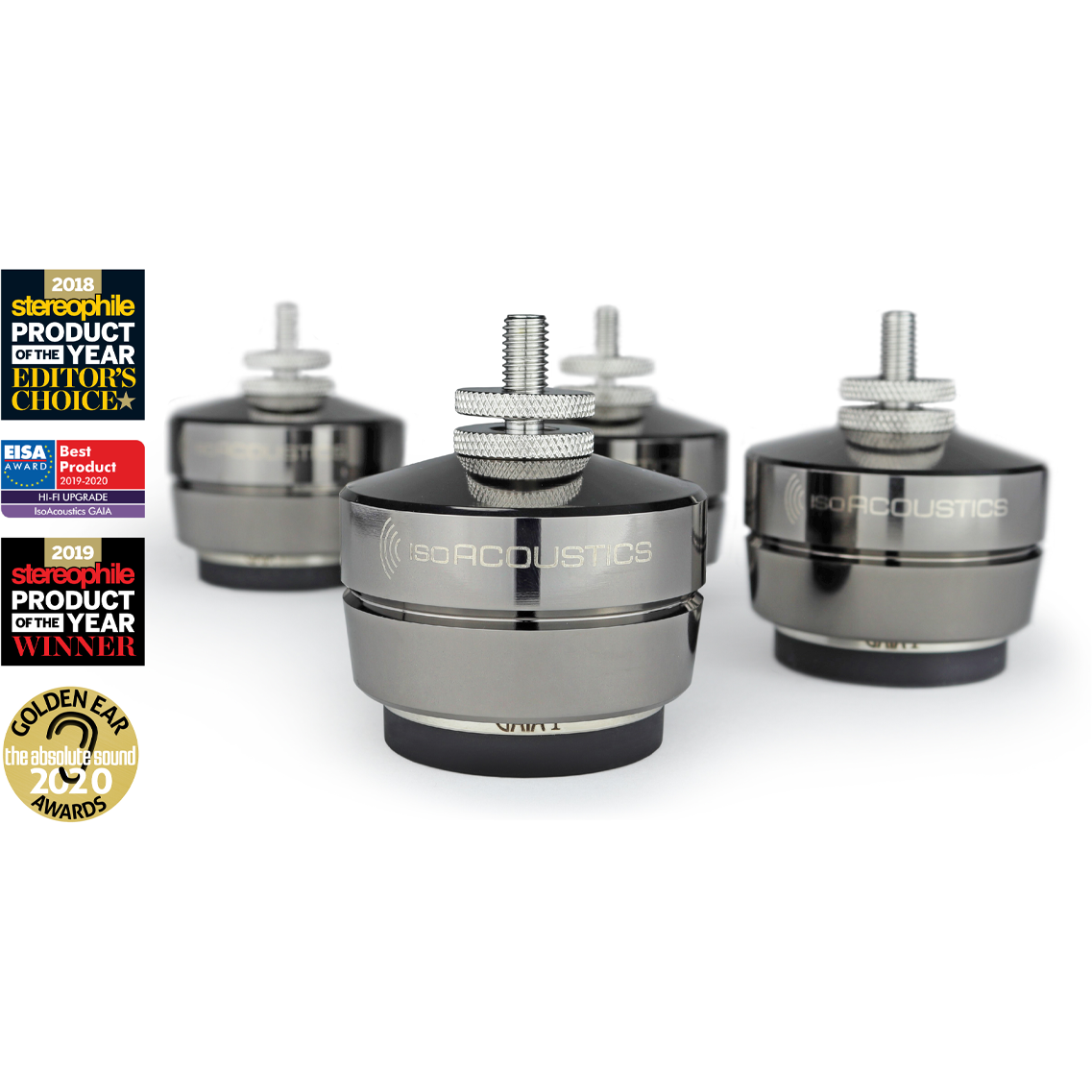 Isoacoustics GAIA Threaded Speaker Isolators (Single Unit)