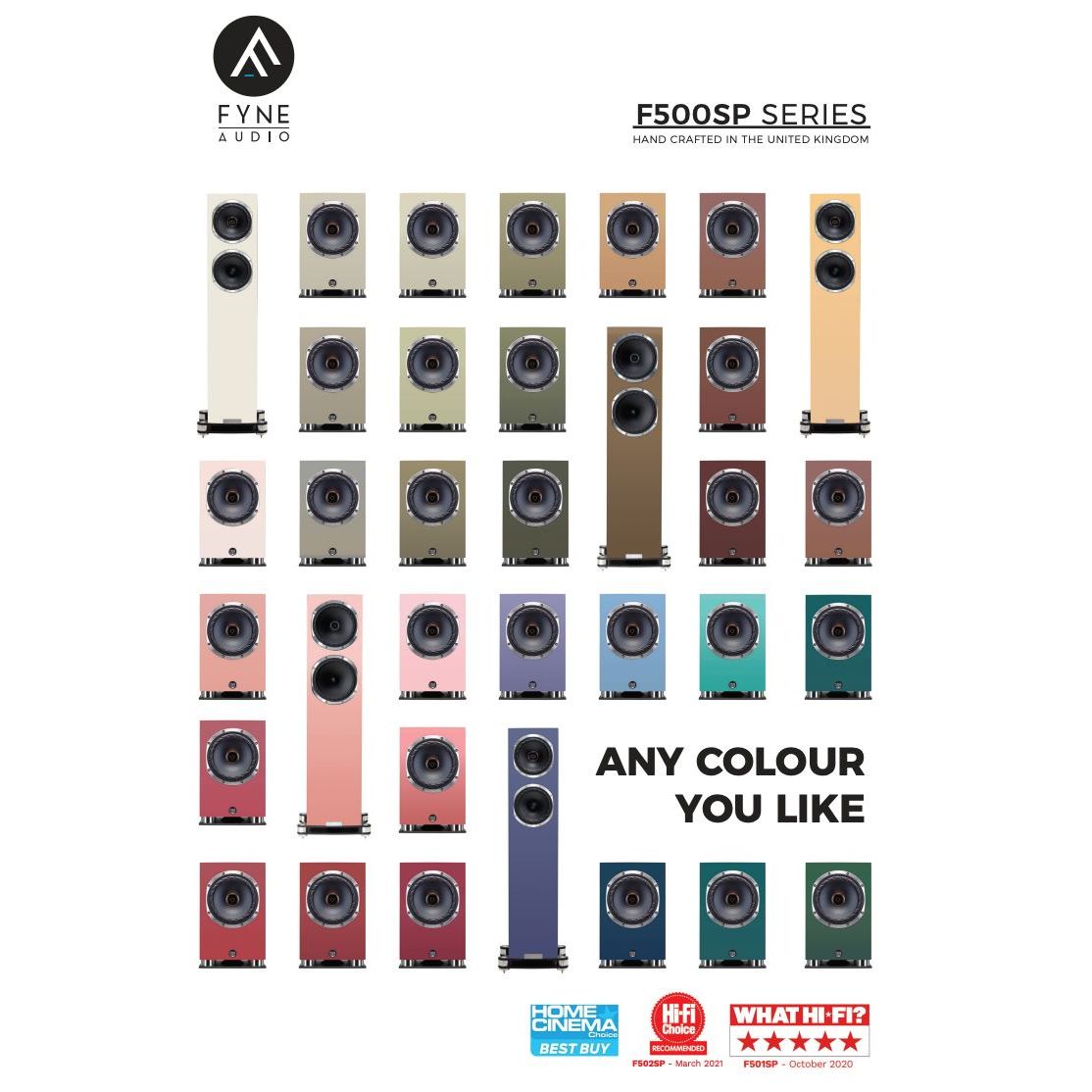 Fyne Audio F501SP Floorstanders (Custom RAL Colour)