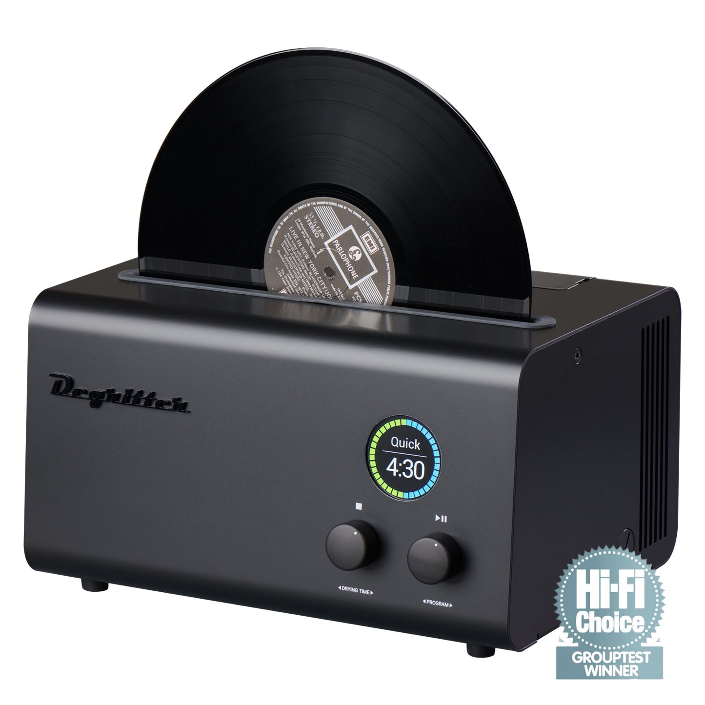 Degritter Mark II Ultrasonic Vinyl / Record Cleaner - Anodized Black