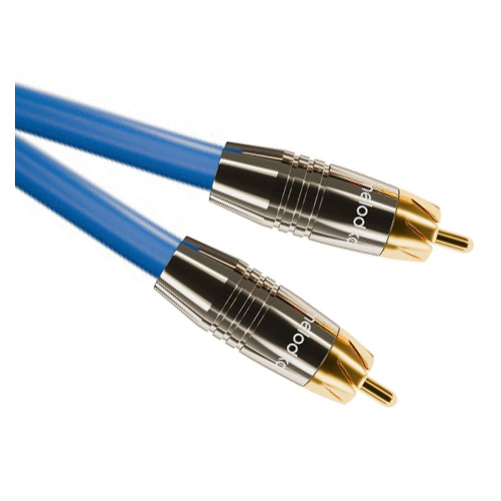Melodika Sky Blue SBCX coaxial RCA connector detail