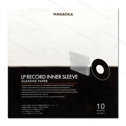 Nagaoka GRS-LP10 Glassine Inner Sleeves