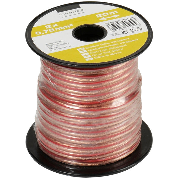 Vivanco Speaker Cable on Mini Spool