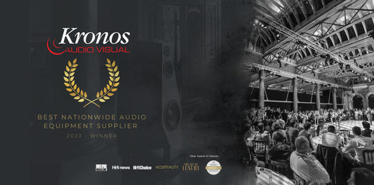 Kronos AV Wins: BEST NATIONWIDE AUDIO EQUIPMENT SUPPLIER 2023