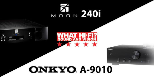 Moon 240i & Onkyo A-9010 make it into What HiFi Top 7 Stereo Amps!