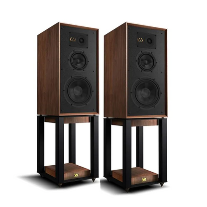 Wharfedale Super Lintons Heritage Stand mount Black with stands