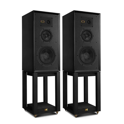 Wharfedale Super Lintons Heritage Stand mount Black with stands
