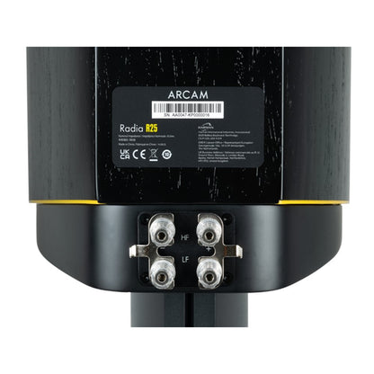 ARCAM R25 bookshelf speaker rear binding terminals