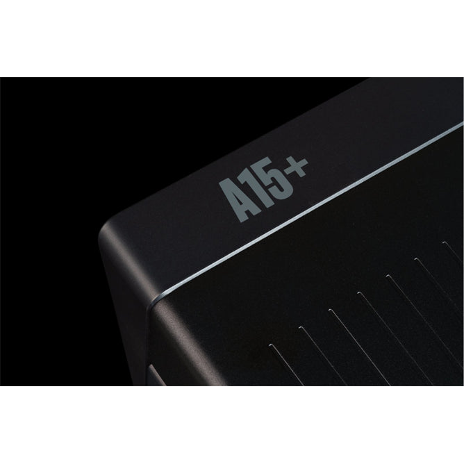 ARCAM A15+ integrated amplifier chassis detail