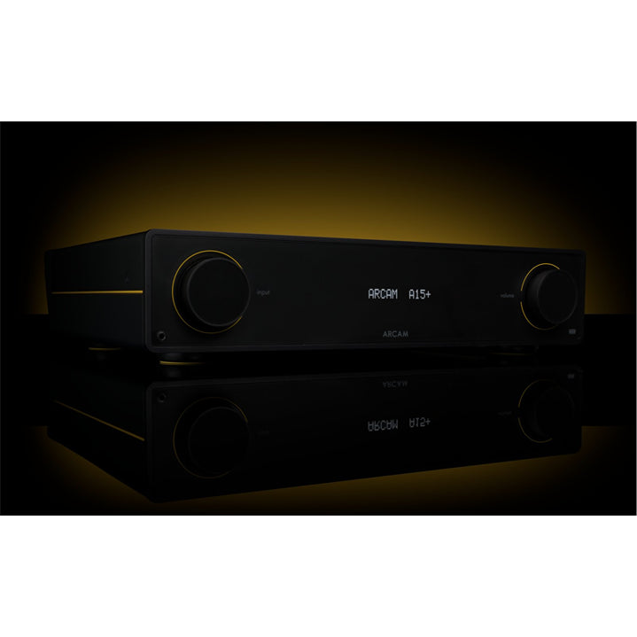 ARCAM A15+ amplifier studio presentation