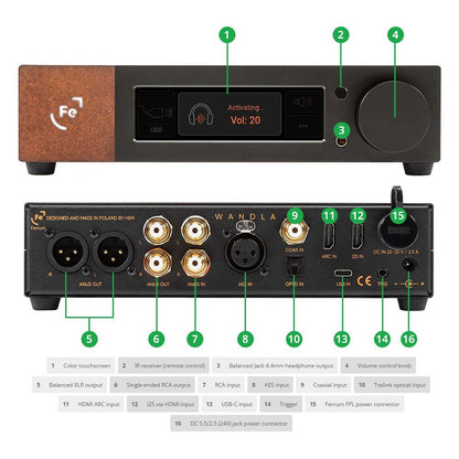 Ferrum WANDLA HP DAC/Preamp with Headphone Amplifier