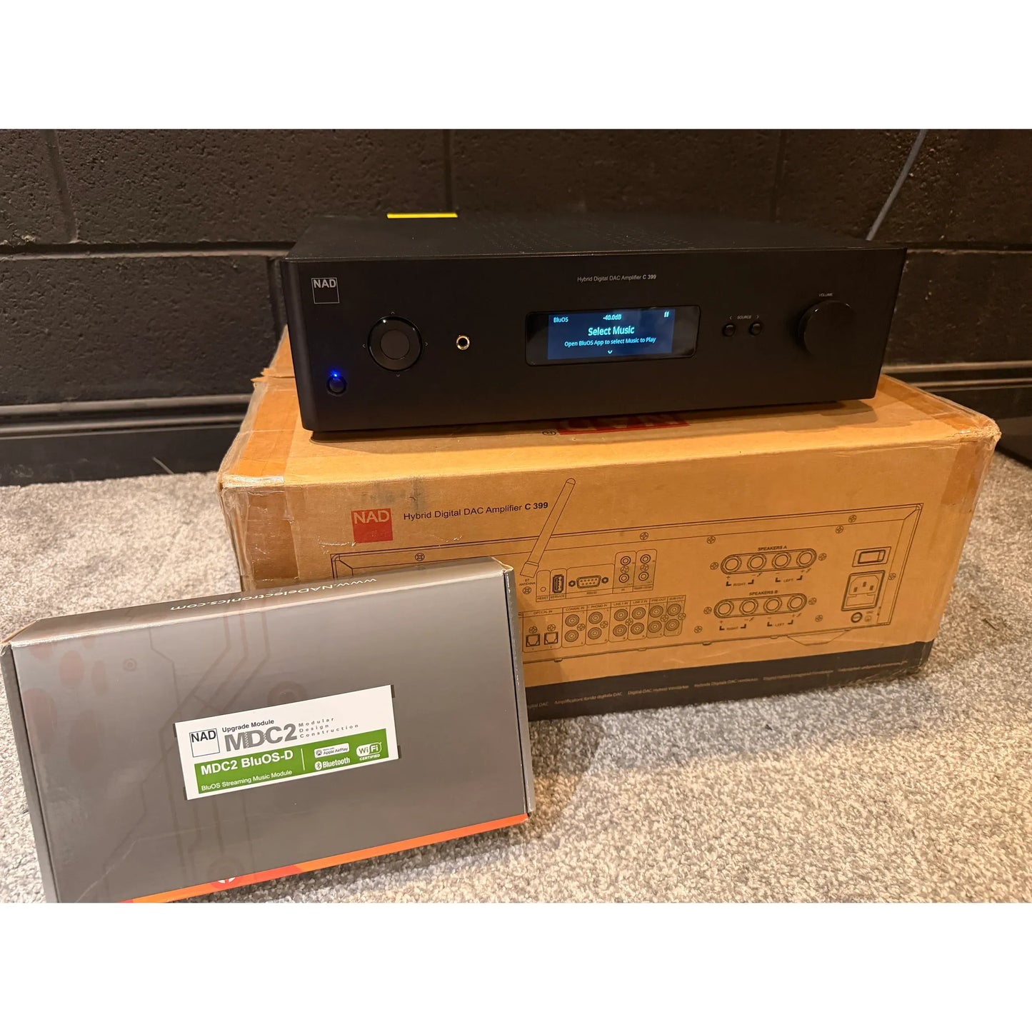 NAD C399 Integrated Amplifier with MCD2 Streaming module (USED)