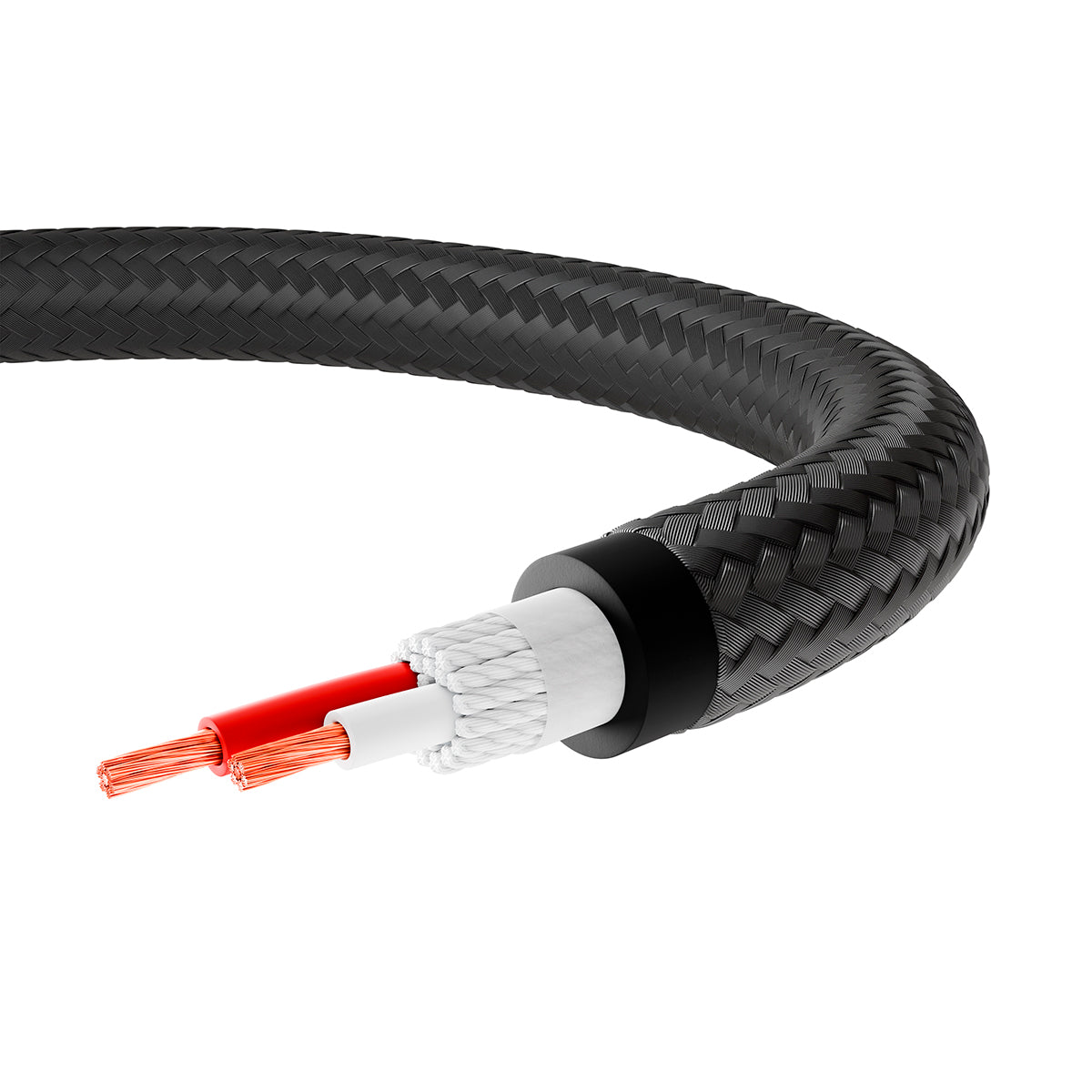 Triangle Black Mounted speaker Cable