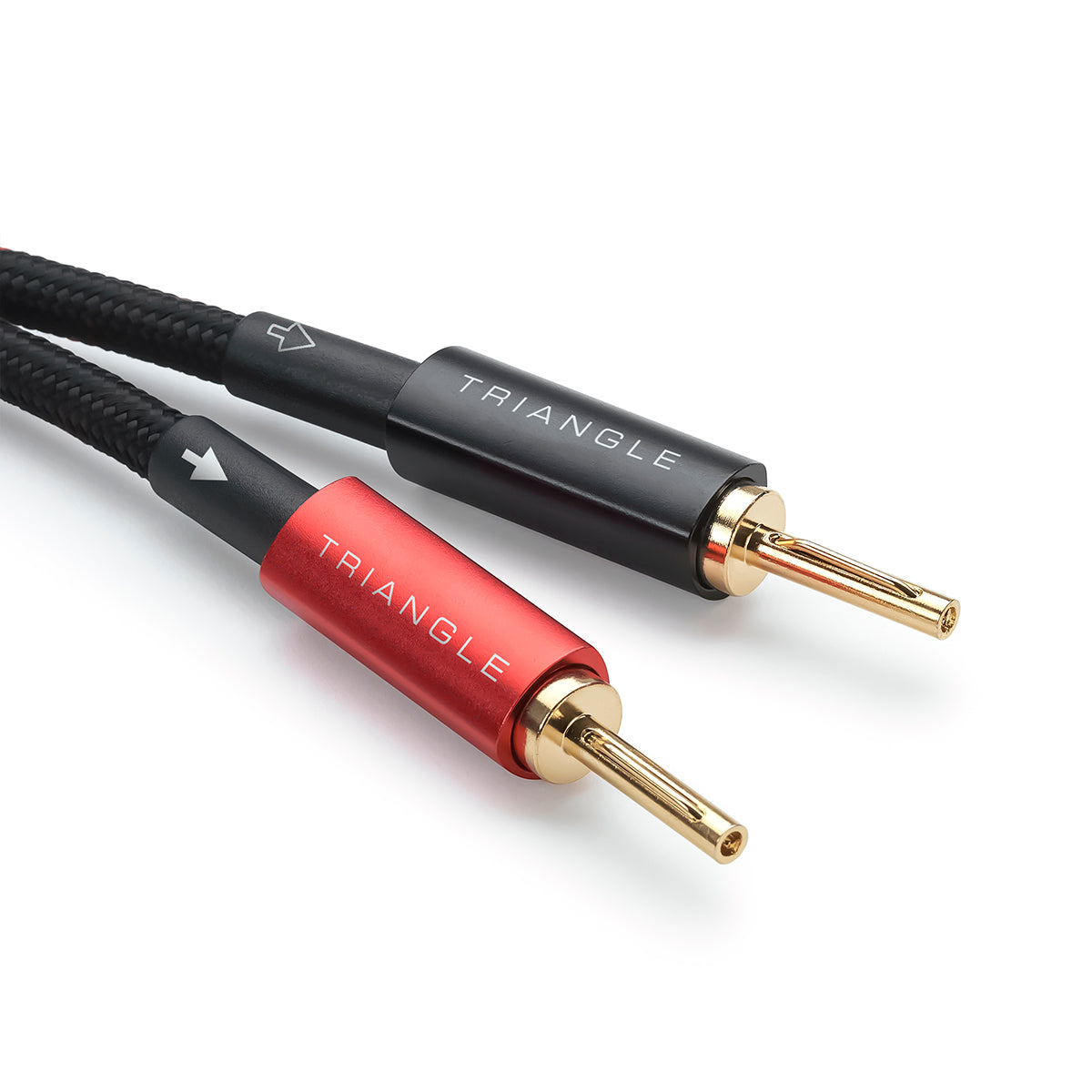 Triangle Black Mounted speaker Cable
