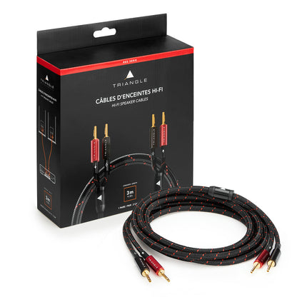 Triangle Red Mounted speaker Cable
