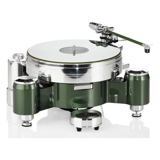 Acoustic Solid - Solid Wood Round Green Turntable