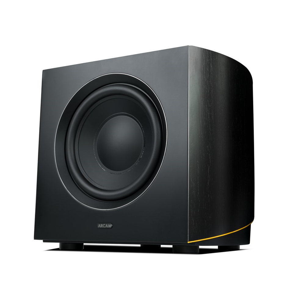 ARCAM Radia R25B 10-inch Active Subwoofer (Single) in Black Walnut finish