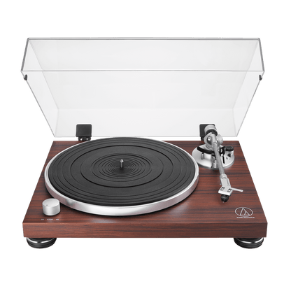 Audio Technica AT-LPW50BTRW Wireless Belt-Drive Turntable, Rosewood