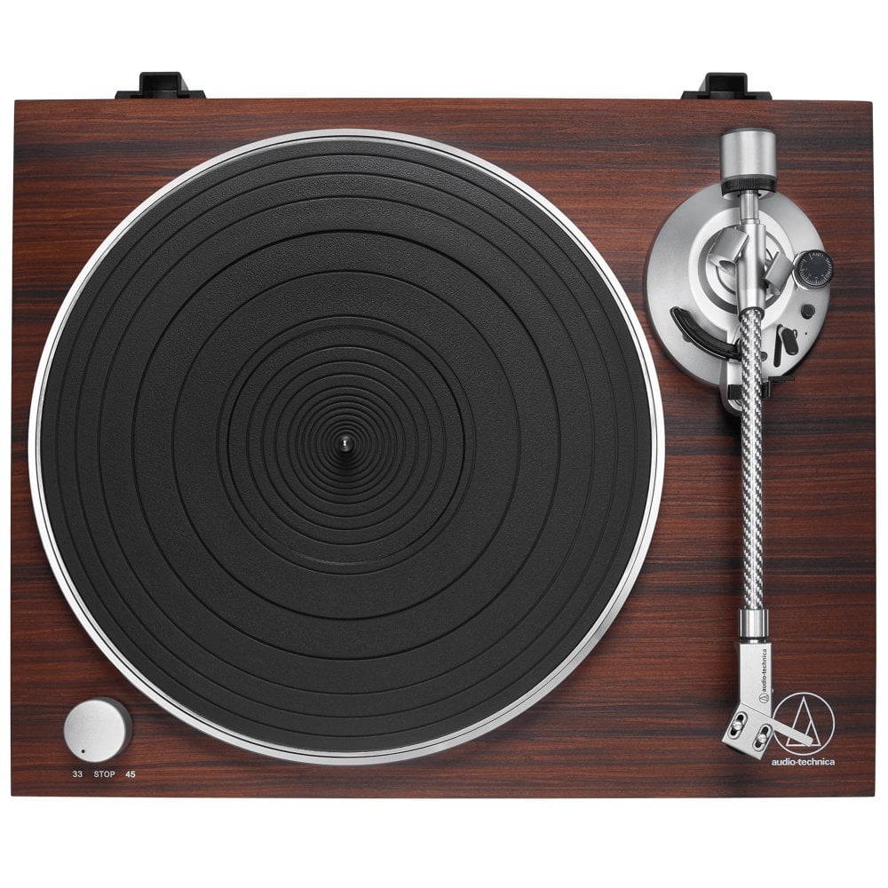 Audio Technica AT-LPW50BTRW Wireless Belt-Drive Turntable, Rosewood