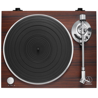Audio Technica AT-LPW50BTRW Wireless Belt-Drive Turntable, Rosewood