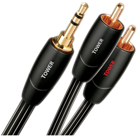 AudioQuest Tower 5m 3.5mm to dual RCA stereo interconnect cable