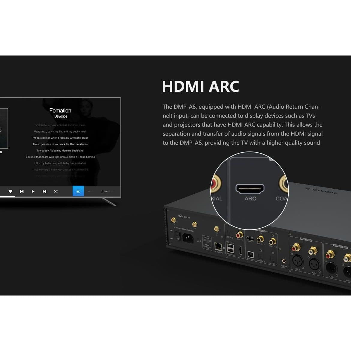 Eversolo DMP-A8 /AMP-F2 Bundle