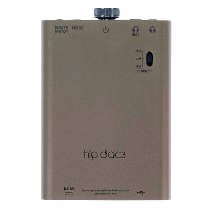 iFi Audio Hip-Dac 3 - Portable Hi-Res Headphone Amplifier & USB-C DAC - Titanium Shadow