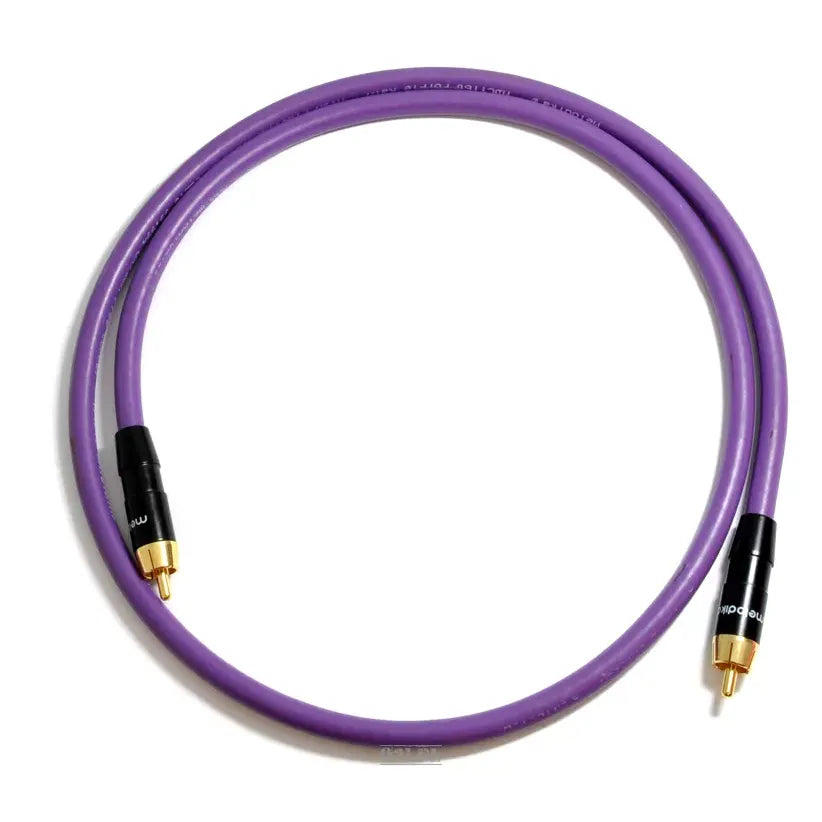 Melodika Purple MDCX coaxial RCA cable – complete cable and gold-plated connectors