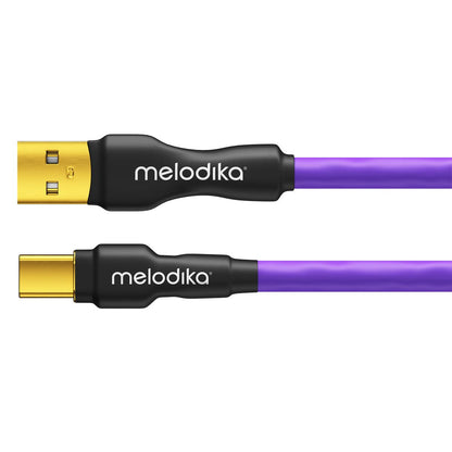 Melodika Purple MDUAC USB Type A to C connector view