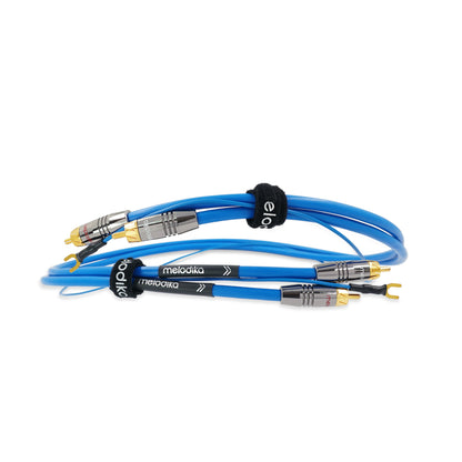 Melodika Sky Blue SBPH phono RCA and separate turntable grounding lead