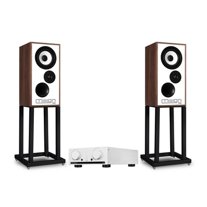 Mission 778X Amplifier / Mission 700 Speakers with Stands
