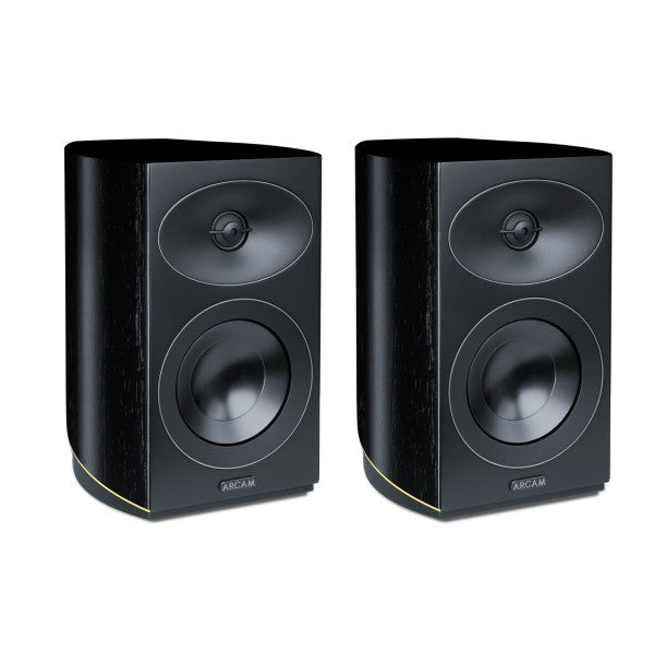 ARCAM Radia R15 bookshelf speaker pair angled front view