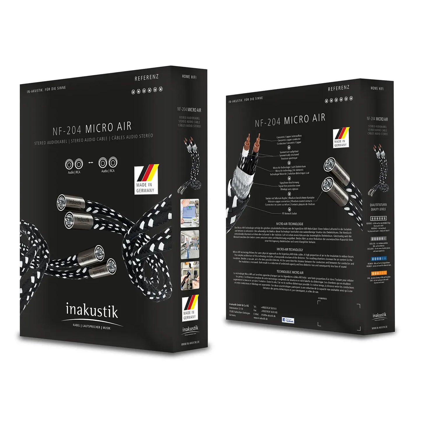 Inakustik NF-204 Micro AIR Interconnect Cables
