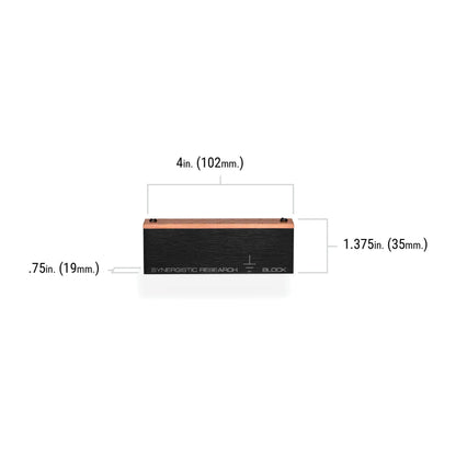Synergistic Research Ground Block – Dimensions