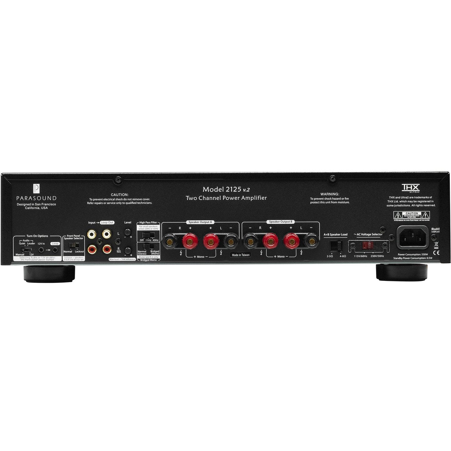 Parasound New Classic 2125 v.2 Two Channel Power Amplifier - Kronos AV