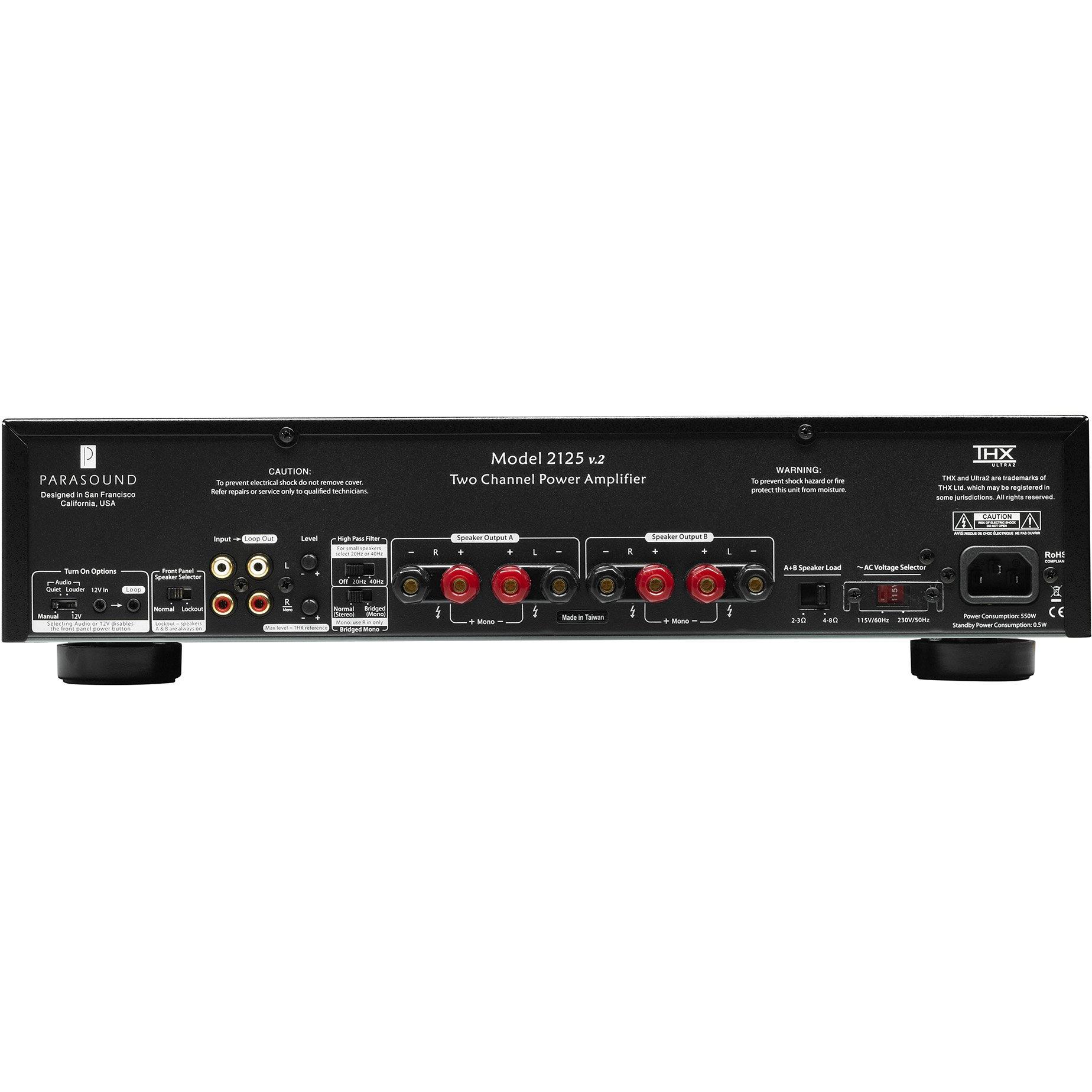 Parasound New Classic 2125 v.2 Two Channel Power Amplifier - Kronos AV
