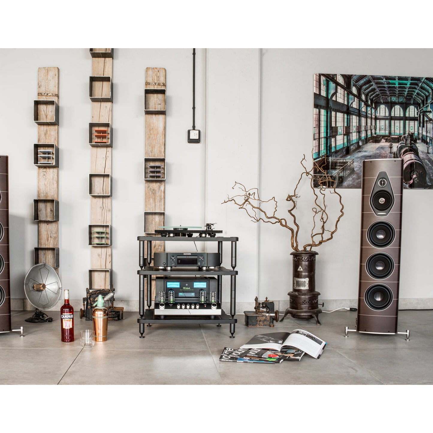 Bassocontinuo Lyra 2.1 Isostatic Audio Rack