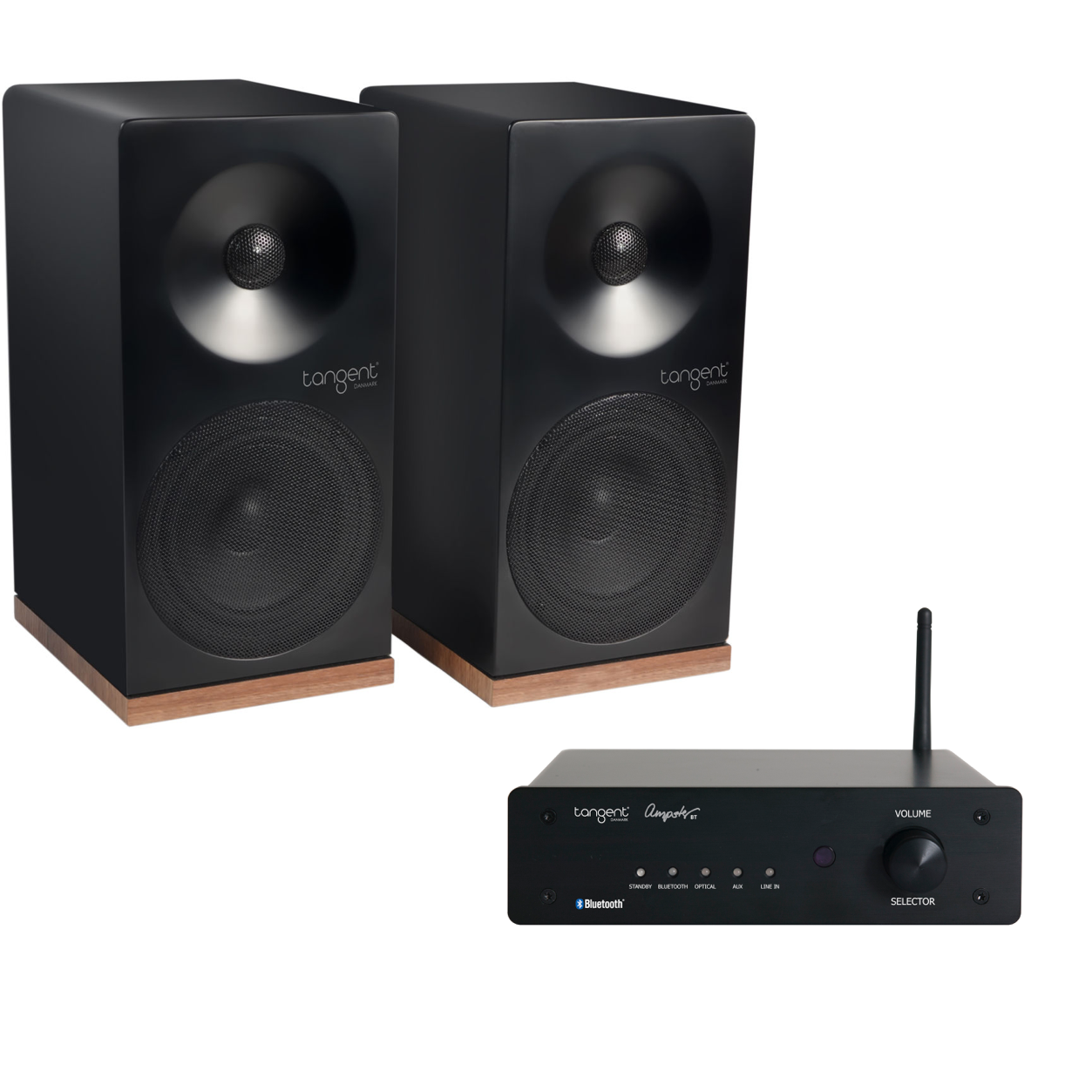 Tangent Ampster Bluetooth Amplifier & Spectrum X4 Speakers - Package Deal - Kronos AV