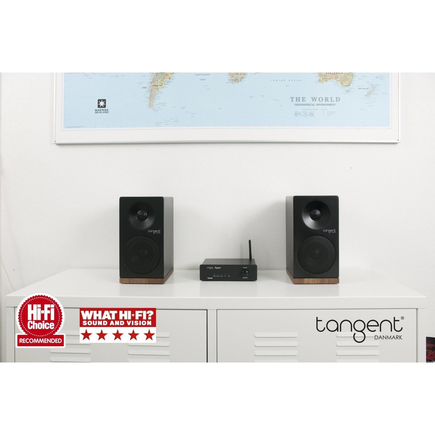 Tangent Ampster Bluetooth Amplifier & Spectrum X4 Speakers - Package Deal - Kronos AV