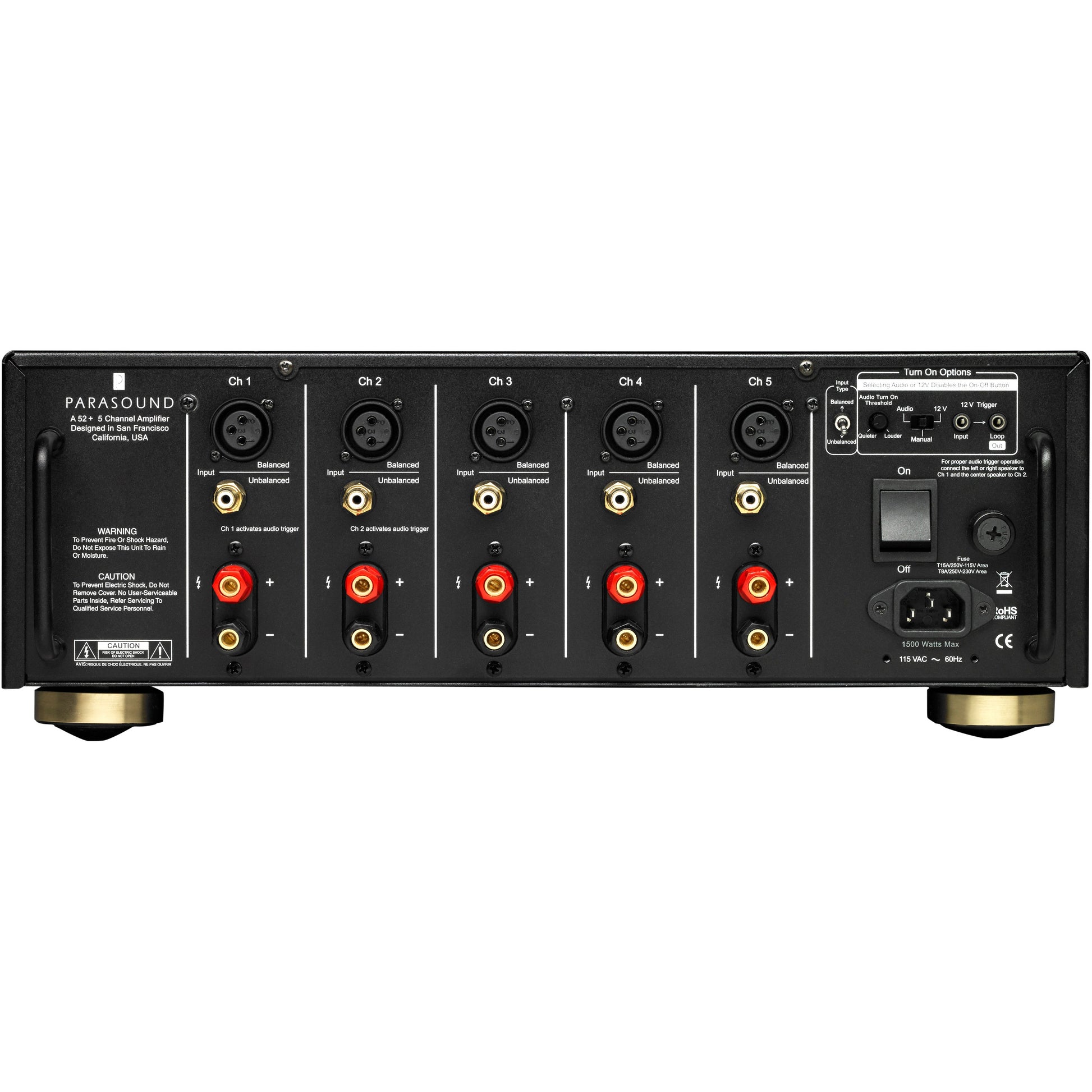 Parasound halo A52+ 5.0 Power Amplifier - Kronos AV