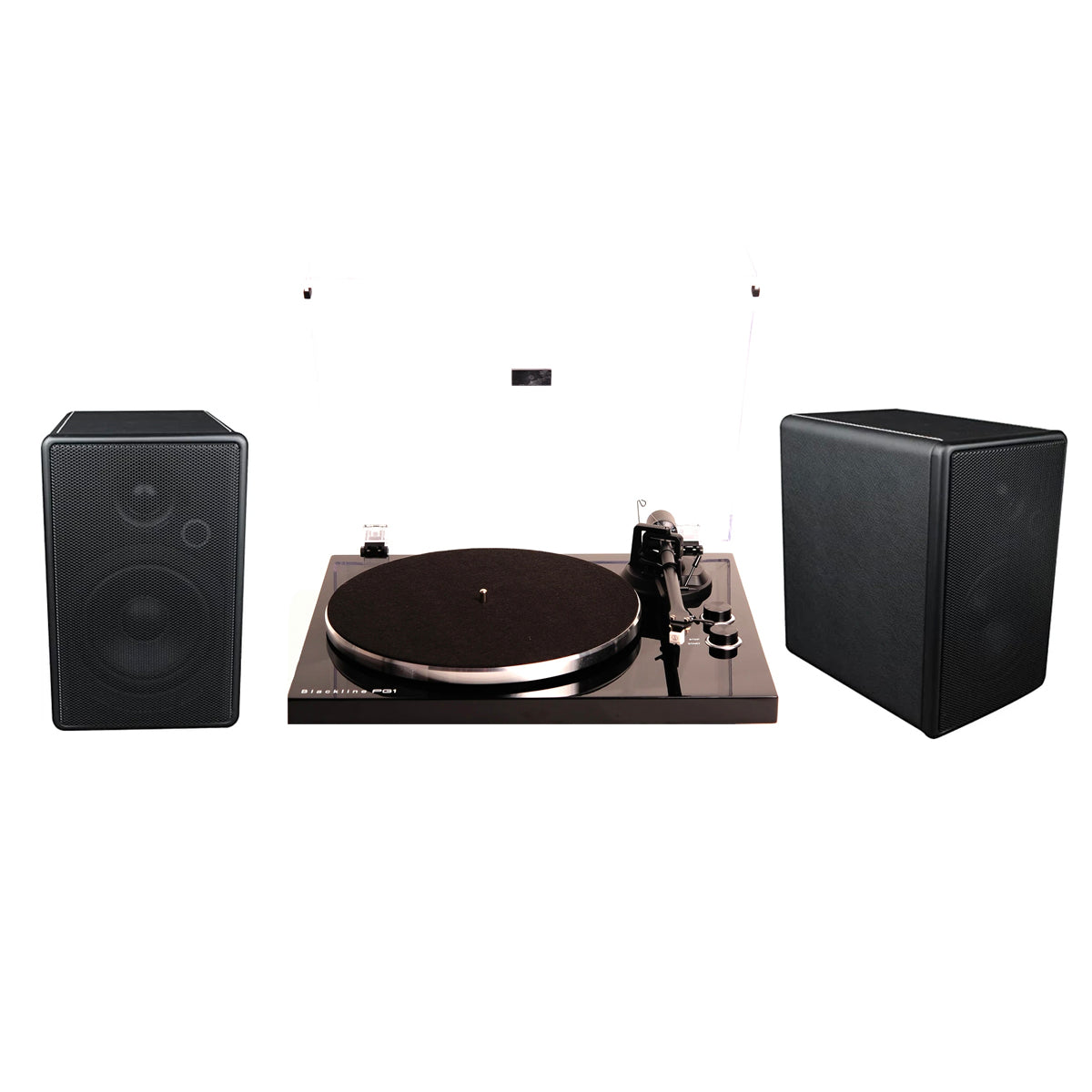Blue Aura PG-1 Blackline Turntable & WS80i Speakers