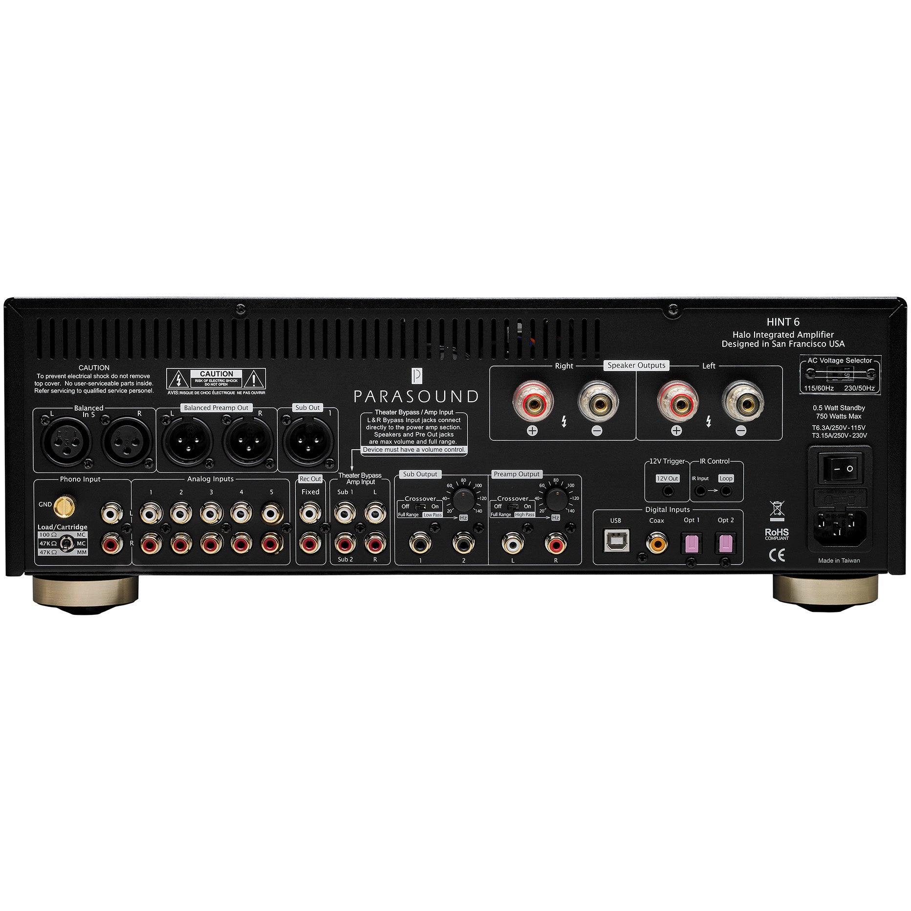 Parasound Hint 6 Halo Integrated Amplifier - Kronos AV
