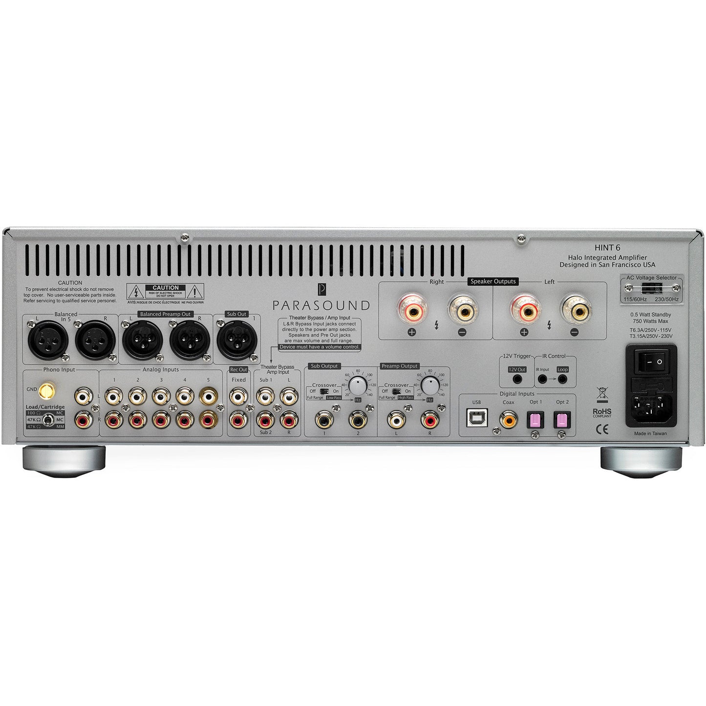 Parasound Hint 6 Halo Integrated Amplifier - Kronos AV