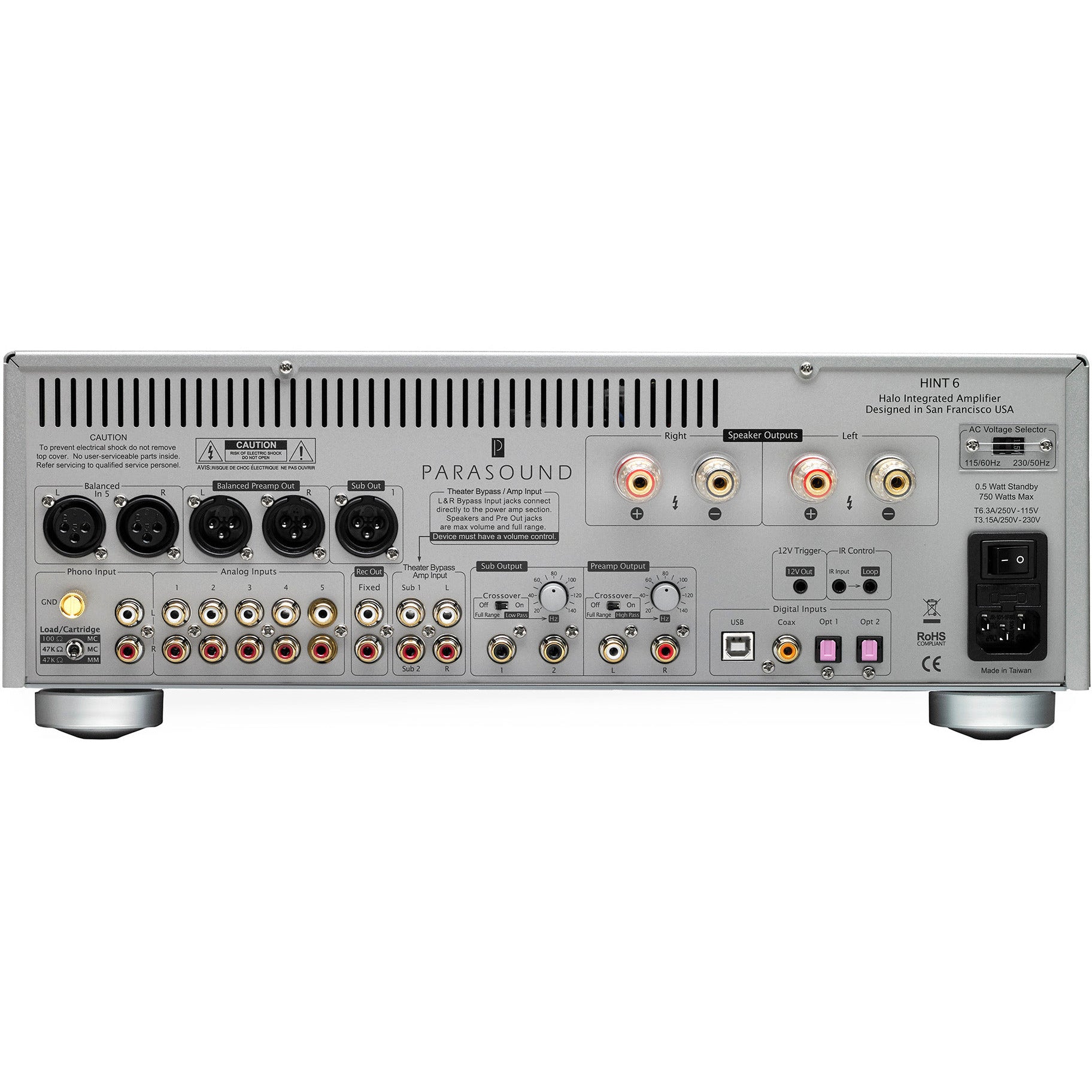 Parasound Hint 6 Halo Integrated Amplifier - Kronos AV