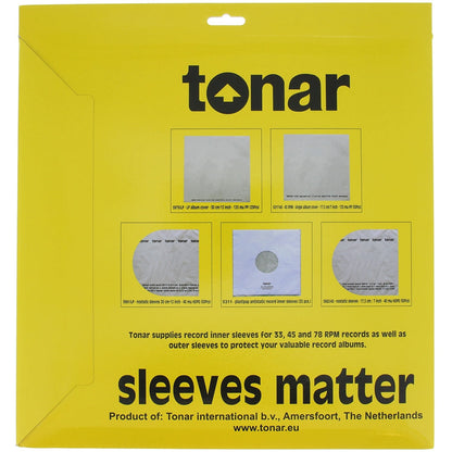 Tonar Nostatic sleeves 12 inch" (30 cm) LP records